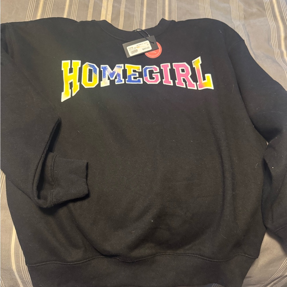 Black Graphic Sweatshirt